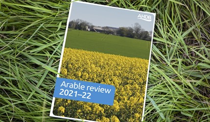 The front cover of the Arable Review for 2020-21